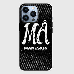 Чехол iPhone 13 Pro Maneskin с потертостями на темном фоне