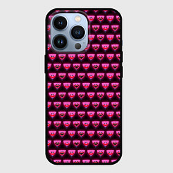 Чехол для iPhone 13 Pro Poppy Playtime - Kissy Missy Pattern - Huggy Wuggy, цвет: 3D-черный