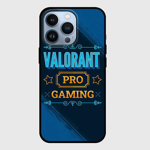 Чехол iPhone 13 Pro Игра Valorant: pro gaming / 3D-Черный – фото 1