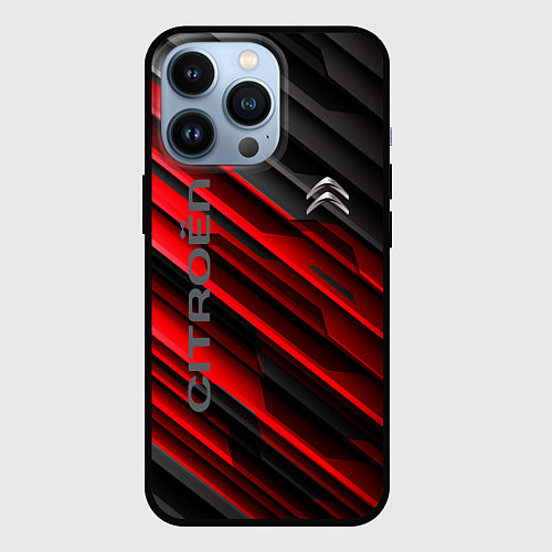 Чехол iPhone 13 Pro Citroёn - sport / 3D-Черный – фото 1