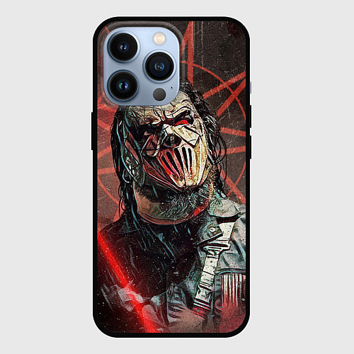 Чехол iPhone 13 Pro Mick Thomson-Slipknot / 3D-Черный – фото 1