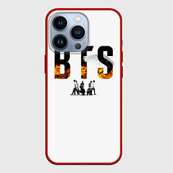 Чехол для iPhone 13 Pro BTS Team Art, цвет: 3D-красный