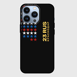Чехол для iPhone 13 Pro 23 RUS Краснодар, цвет: 3D-черный