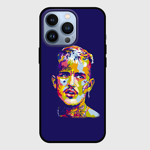 Чехол iPhone 13 Pro Lil Peep Арт / 3D-Черный – фото 1