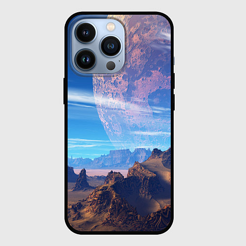 Чехол iPhone 13 Pro Фантастическая планета / 3D-Черный – фото 1