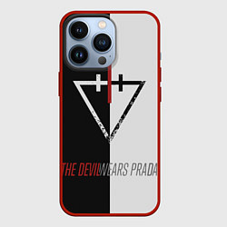 Чехол для iPhone 13 Pro The Devil wears prada - Логотип, цвет: 3D-красный