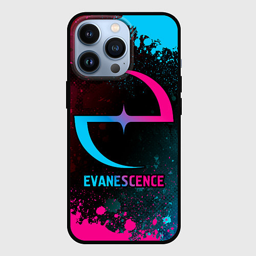 Чехол iPhone 13 Pro Evanescence - neon gradient / 3D-Черный – фото 1