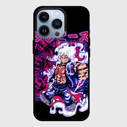 Чехол iPhone 13 Pro Луффи 5 гир - One Piece / 3D-Черный – фото 1
