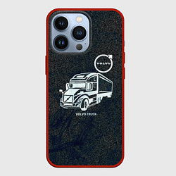 Чехол для iPhone 13 Pro Вольво грузовик, цвет: 3D-красный