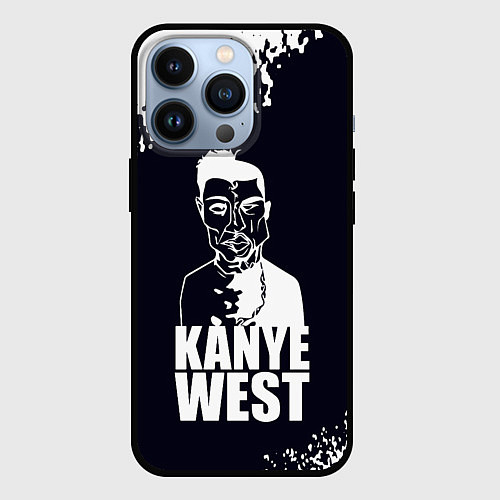 Чехол iPhone 13 Pro Kanye west - tuxtera брызги / 3D-Черный – фото 1