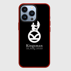 Чехол для iPhone 13 Pro Kingsman logo, цвет: 3D-красный