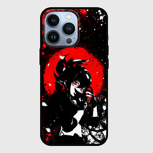 Чехол iPhone 13 Pro Куки шинобу - Мрачный Геншин / 3D-Черный – фото 1