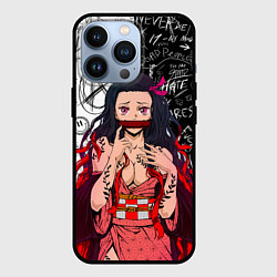 Чехол iPhone 13 Pro Незуко - Клинок рассекающий демонов