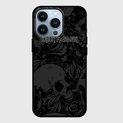 Чехол iPhone 13 Pro Iron Maiden - черепа