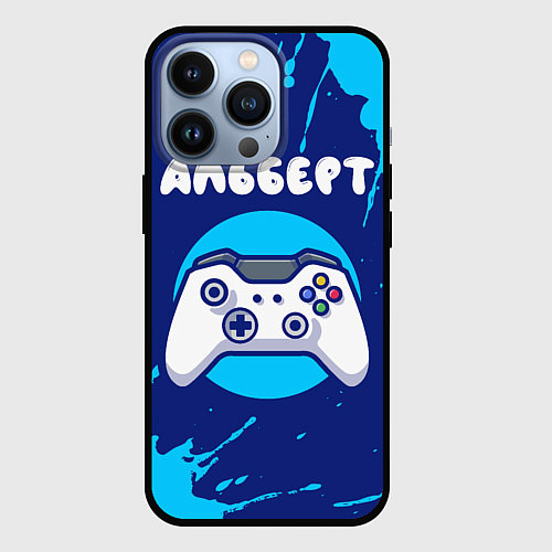 Чехол iPhone 13 Pro Альберт геймер / 3D-Черный – фото 1