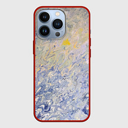 Чехол iPhone 13 Pro Абстрактное множество мазков серой краски