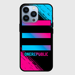 Чехол для iPhone 13 Pro OneRepublic - neon gradient, цвет: 3D-черный