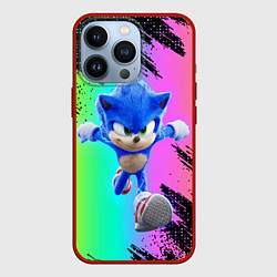 Чехол iPhone 13 Pro Sonic neon