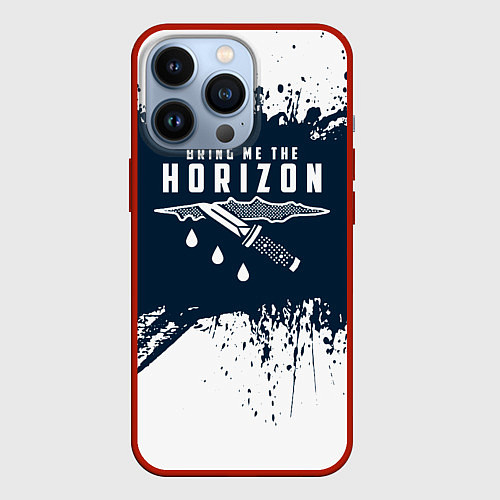 Чехол iPhone 13 Pro Bring Me the Horizon рана / 3D-Красный – фото 1