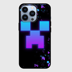 Чехол iPhone 13 Pro Minecraft градиент