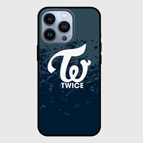 Чехол iPhone 13 Pro Twice - абстракция / 3D-Черный – фото 1