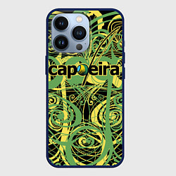 Чехол для iPhone 13 Pro Capoeira pattern, цвет: 3D-тёмно-синий