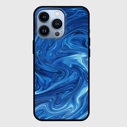 Чехол iPhone 13 Pro Волновые разводы на поверхности воды / 3D-Черный – фото 1