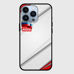 Чехол iPhone 13 Pro Red & white флаг России