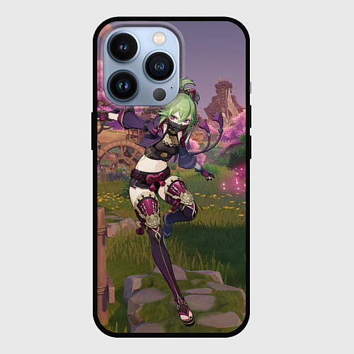 Чехол iPhone 13 Pro Куки Синобу / 3D-Черный – фото 1