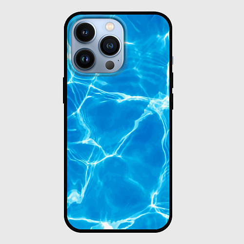 Чехол iPhone 13 Pro Разводы на водной поверхности / 3D-Черный – фото 1