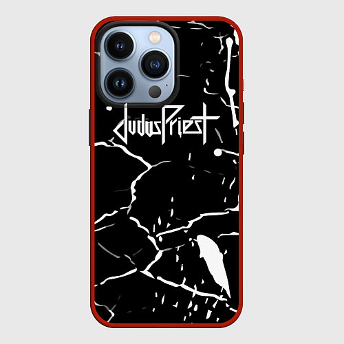 Чехол iPhone 13 Pro Judas Priest музыка лед лодони / 3D-Красный – фото 1