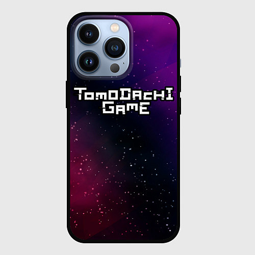Чехол iPhone 13 Pro Tomodachi Game gradient space / 3D-Черный – фото 1