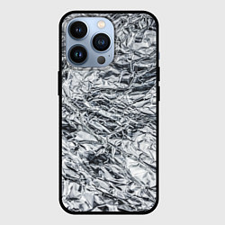 Чехол iPhone 13 Pro Фольга и серебро в модном дизайне