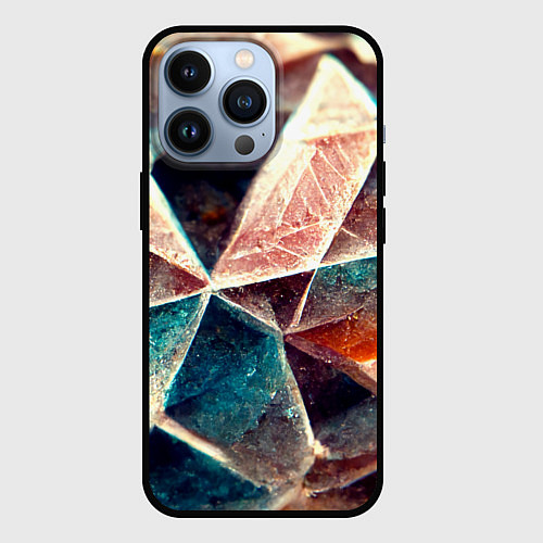 Чехол iPhone 13 Pro Драгоценный камень / 3D-Черный – фото 1