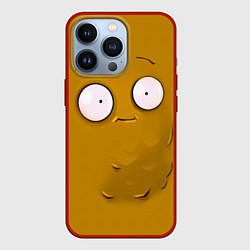 Чехол для iPhone 13 Pro Plants vs Zombies Орешек, цвет: 3D-красный