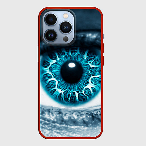 Чехол iPhone 13 Pro Инопланетный глаз / 3D-Красный – фото 1