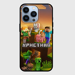 Чехол для iPhone 13 Pro Кристина Minecraft, цвет: 3D-черный
