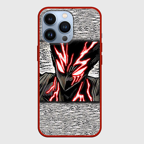 Чехол iPhone 13 Pro Garou Rage Mode / 3D-Красный – фото 1