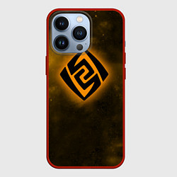 Чехол для iPhone 13 Pro ГЕО элемент Genshin Impact, цвет: 3D-красный