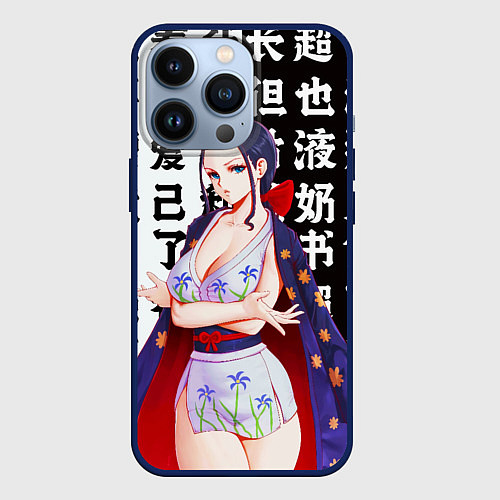 Чехол iPhone 13 Pro Нико Робин - Ван Пис / 3D-Тёмно-синий – фото 1