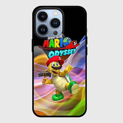 Чехол iPhone 13 Pro Super Mario Odyssey - Hero turtle Koopa Troopa / 3D-Черный – фото 1