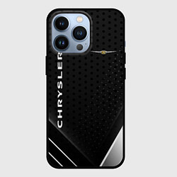 Чехол для iPhone 13 Pro Chrysler Карбон, цвет: 3D-черный