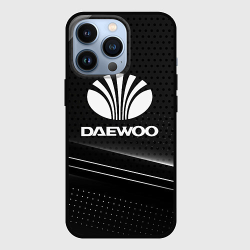 Чехол iPhone 13 Pro Daewoo Абстракция / 3D-Черный – фото 1