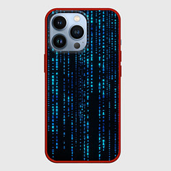 Чехол для iPhone 13 Pro Программные символы, цвет: 3D-красный