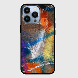 Чехол iPhone 13 Pro Рисунок цветными мелками на асфальте