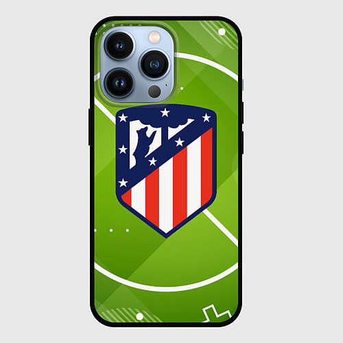 Чехол iPhone 13 Pro Atletico madrid Поле / 3D-Черный – фото 1