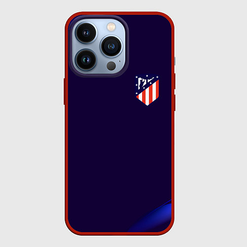 Чехол iPhone 13 Pro Фк Atletico абстракция / 3D-Красный – фото 1