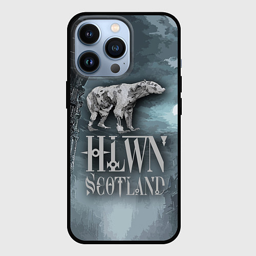 Чехол iPhone 13 Pro Bear- zombie - halloween Scotland / 3D-Черный – фото 1