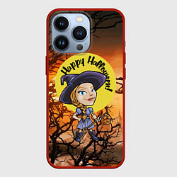 Чехол для iPhone 13 Pro Happy Halloween - Witch, цвет: 3D-красный