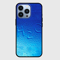 Чехол для iPhone 13 Pro Вода - H2O, цвет: 3D-черный